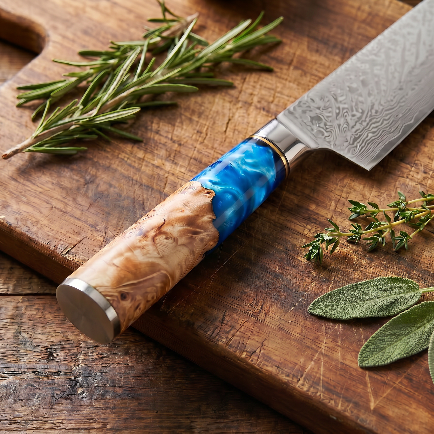 Kaizen Japanese Damascus Steel 8" Chef Knife