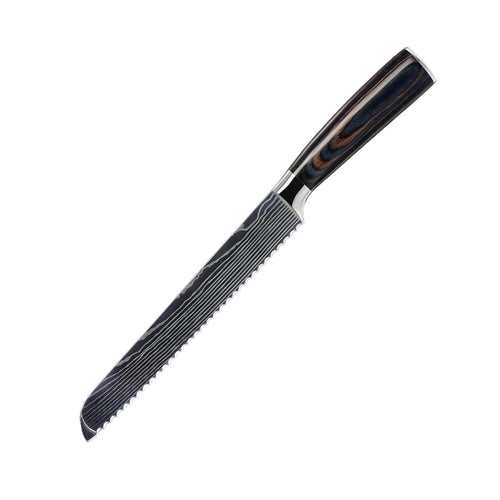 Japanese High Carbon 8" Steel Bread Knife