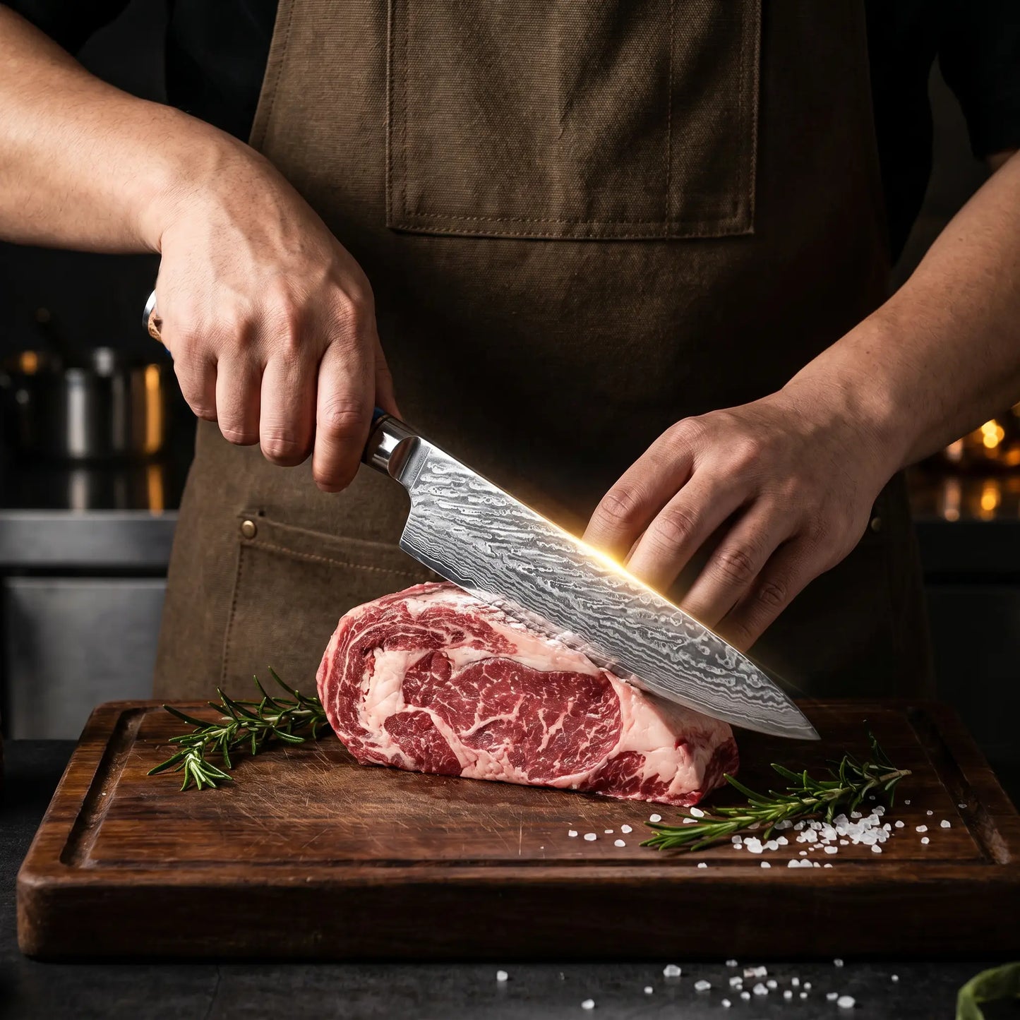 Kaizen Japanese Damascus Steel 8" Chef Knife