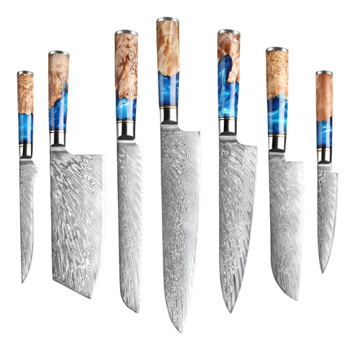 Kaizen Japanese Damascus Steel Knife Set