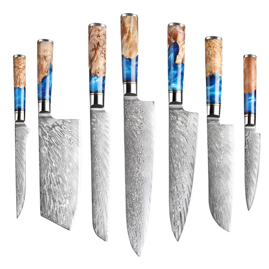 Kaizen Japanese Damascus Steel Knife Set